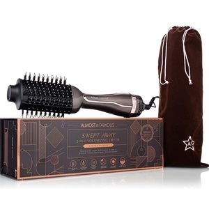 Almost Famous Swept Away 2-in-1 Volumizing Hair Dryer, Blowout Brush, Blow Dryer